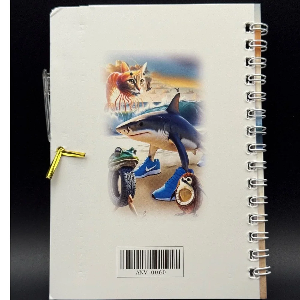 Brainrot Aesthetic Spiral Notepad w/ Pen Funny‎ Gift - New